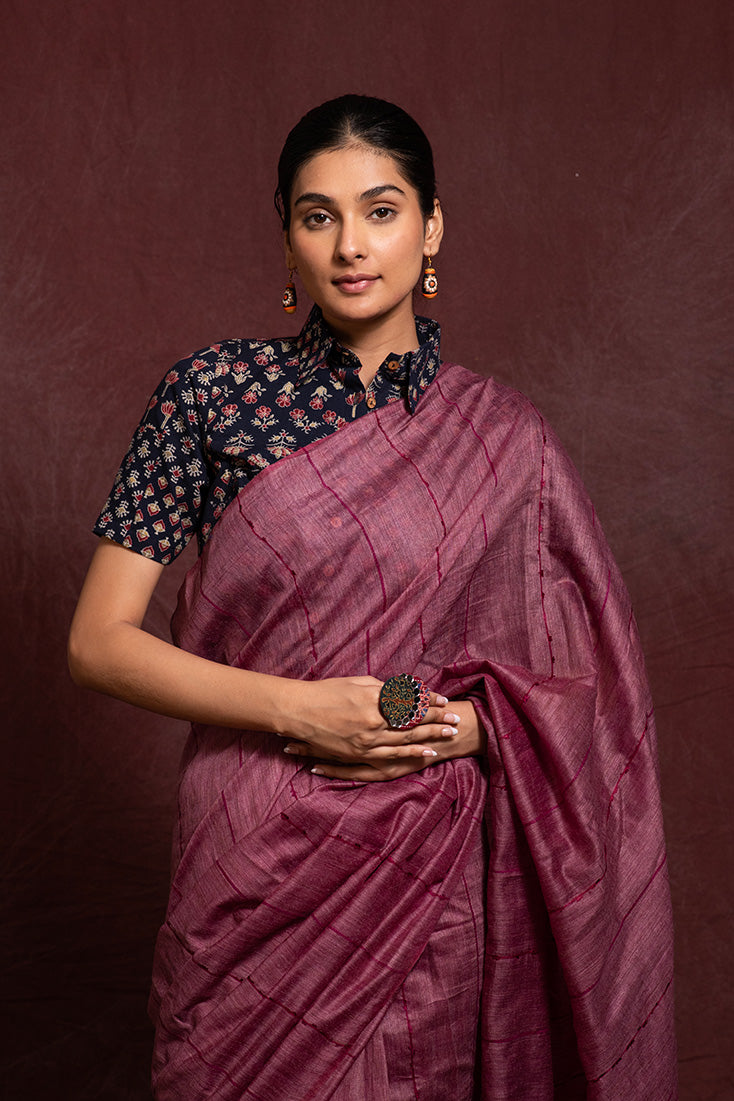 VERSATILE COTTON BLOUSE WITH MIX OF PRINTS AND PATTERNS