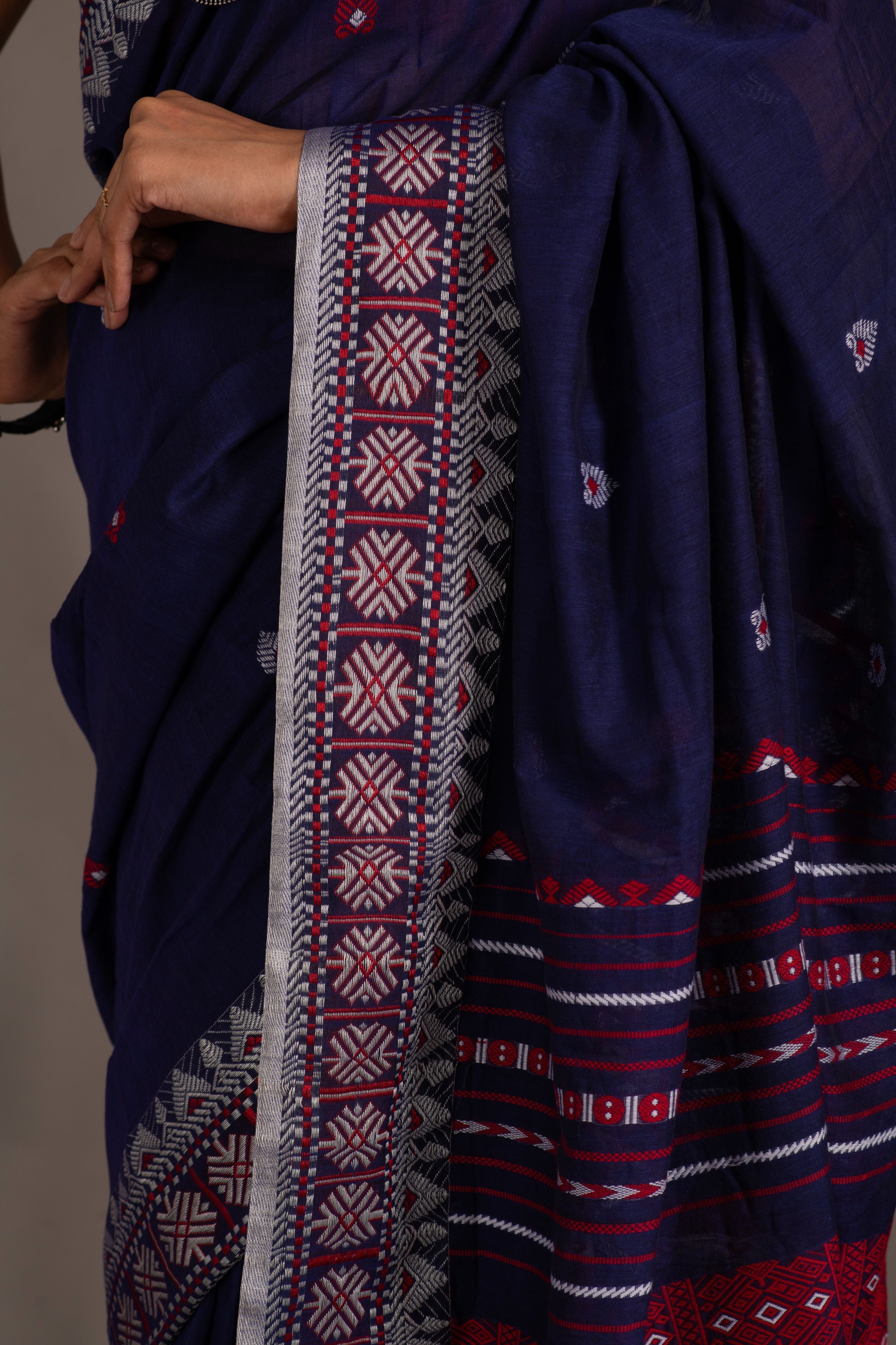 Assam khadi  weave handloom sarees with blouse