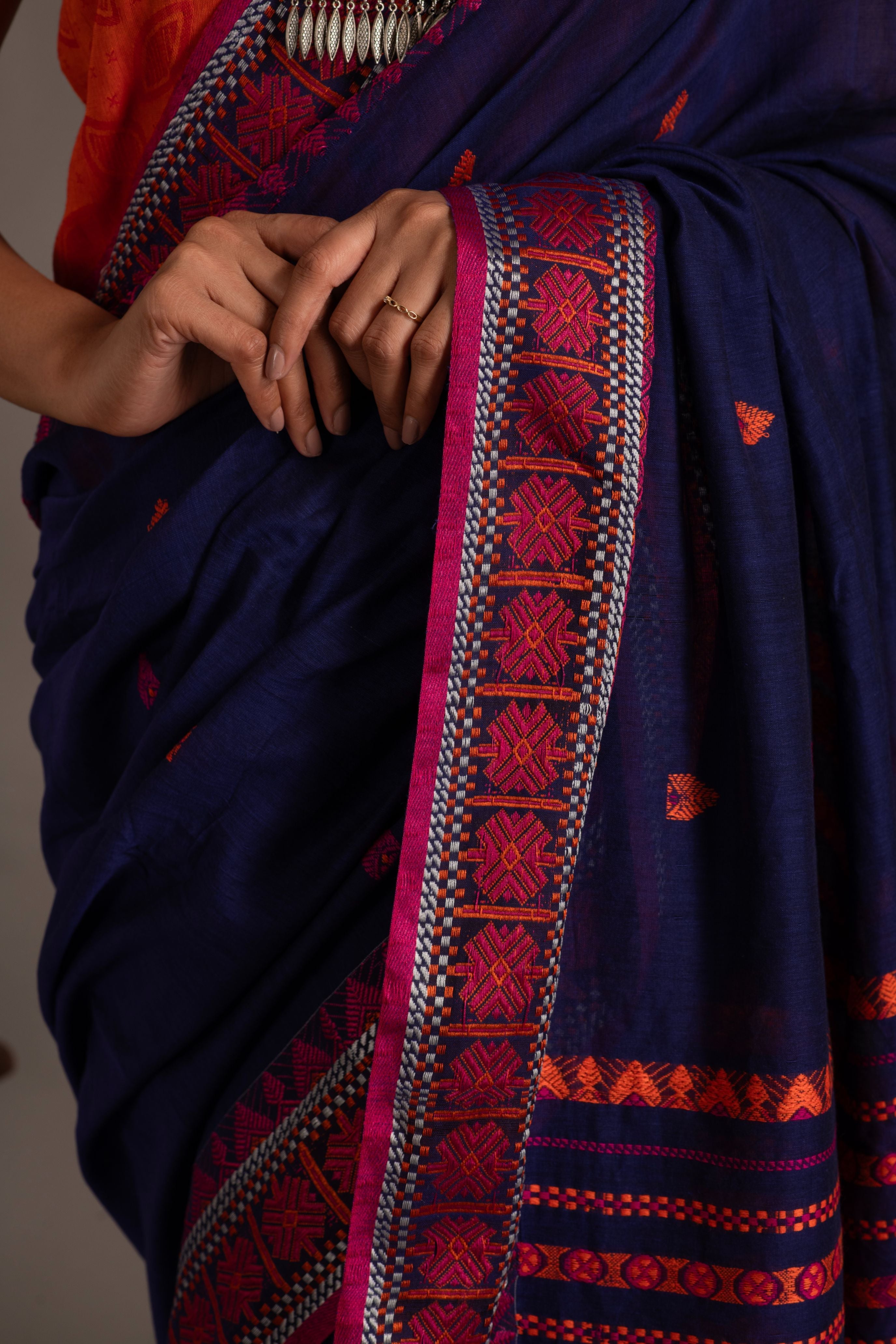 Assam khadi  weave handloom sarees with blouse