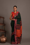 Assam khadi  weave handloom sarees with blouse