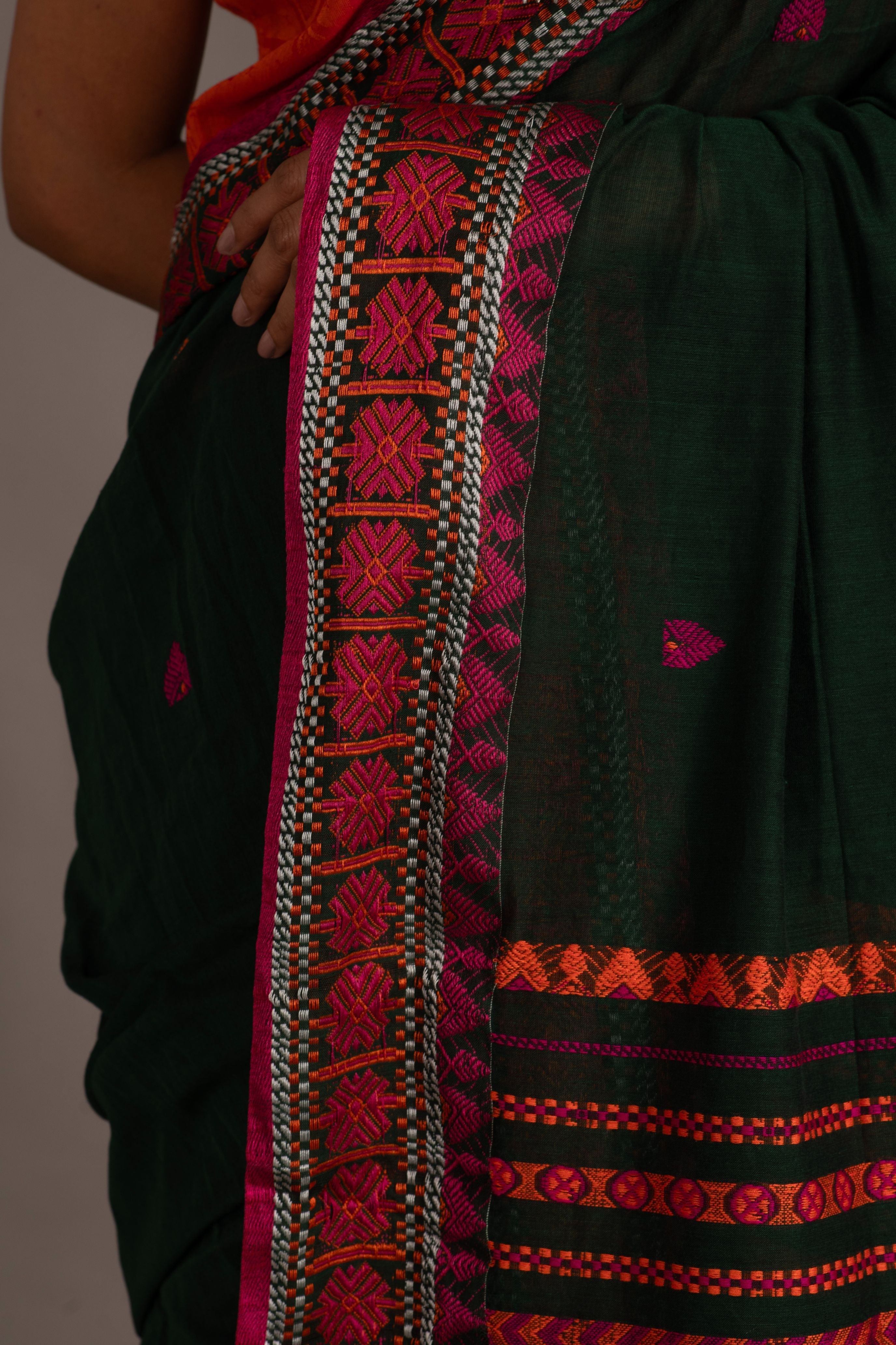 Assam khadi  weave handloom sarees with blouse