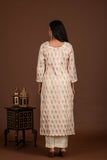 Banarasi Weave Kurta and Dupatta with Solid Colour Bottom