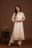 Banarasi Weave Kurta and Dupatta with Solid Colour Bottom
