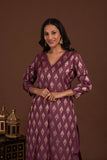 Banarasi Weave Kurta and Dupatta with Solid Colour Bottom