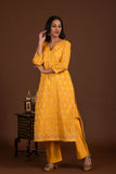 Banarasi Weave Kurta and Dupatta with Solid Colour Bottom