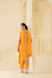 Elegant embroidered suit set with embroidered dupatta