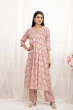 Premium quality pure cotton kurta set with matching bottom