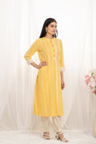 Premium quality pure cotton kurta set with matching bottom