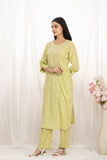Premium quality pure cotton kurta set with matching bottom