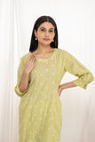 Premium quality pure cotton kurta set with matching bottom