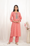 Premium quality pure cotton kurta set with matching bottom