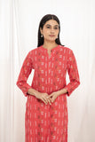 Premium quality pure cotton kurta set with matching bottom