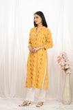 Premium quality pure cotton kurta set with matching bottom