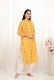 Premium quality pure cotton kurta set with matching bottom