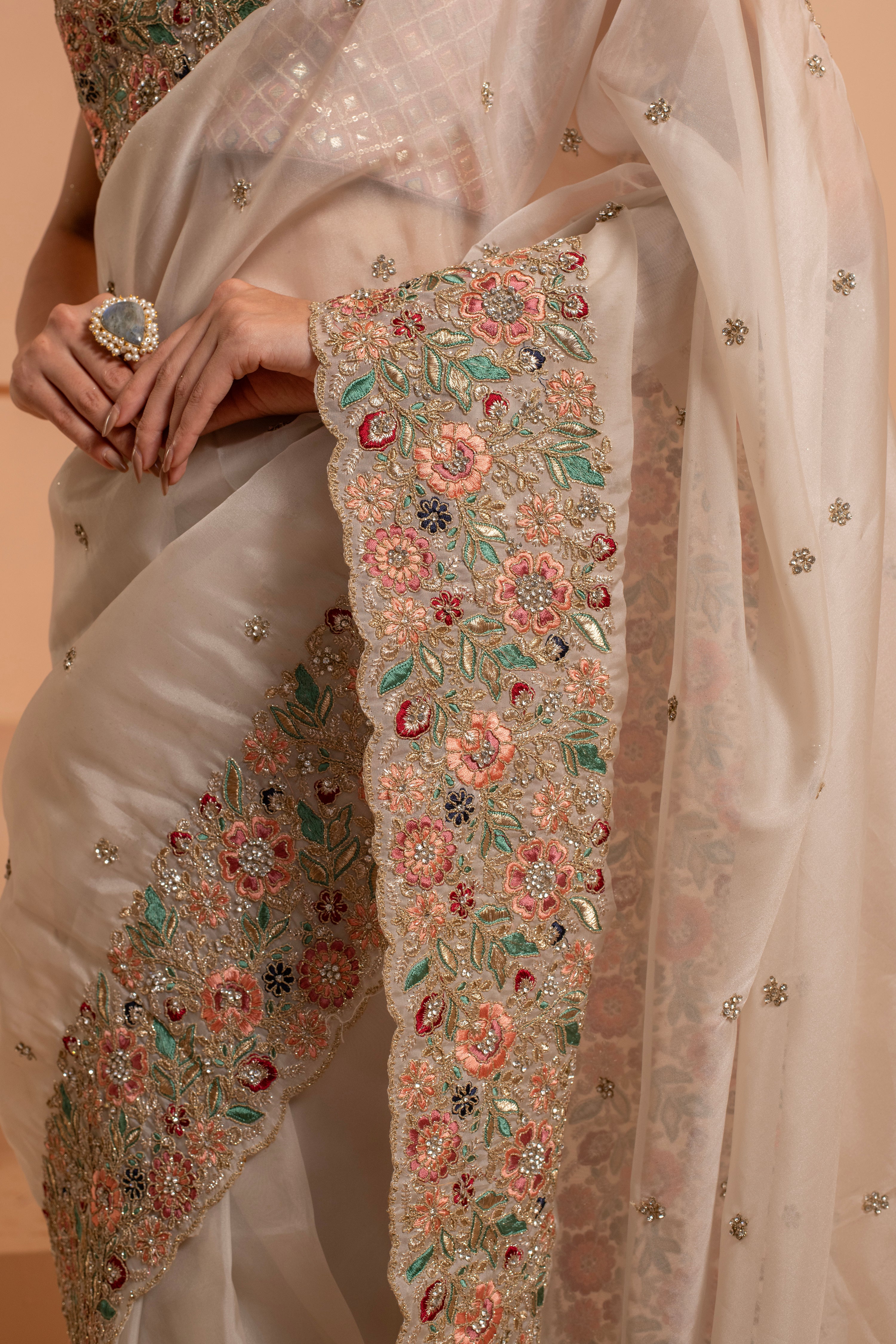 Paisely paradise saree with intricate paisely designs