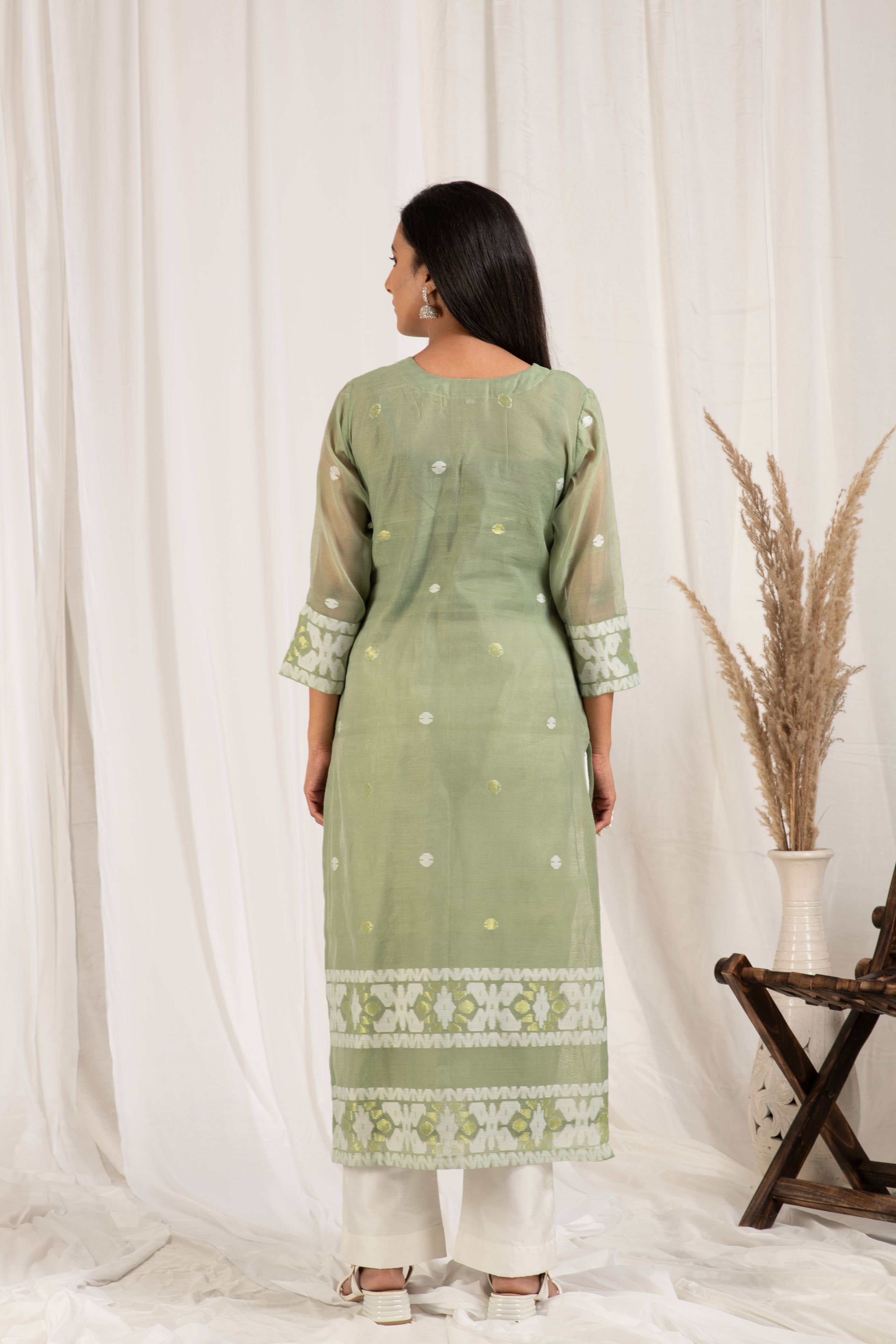 Fine jamdani classic dupatta suits JD 29