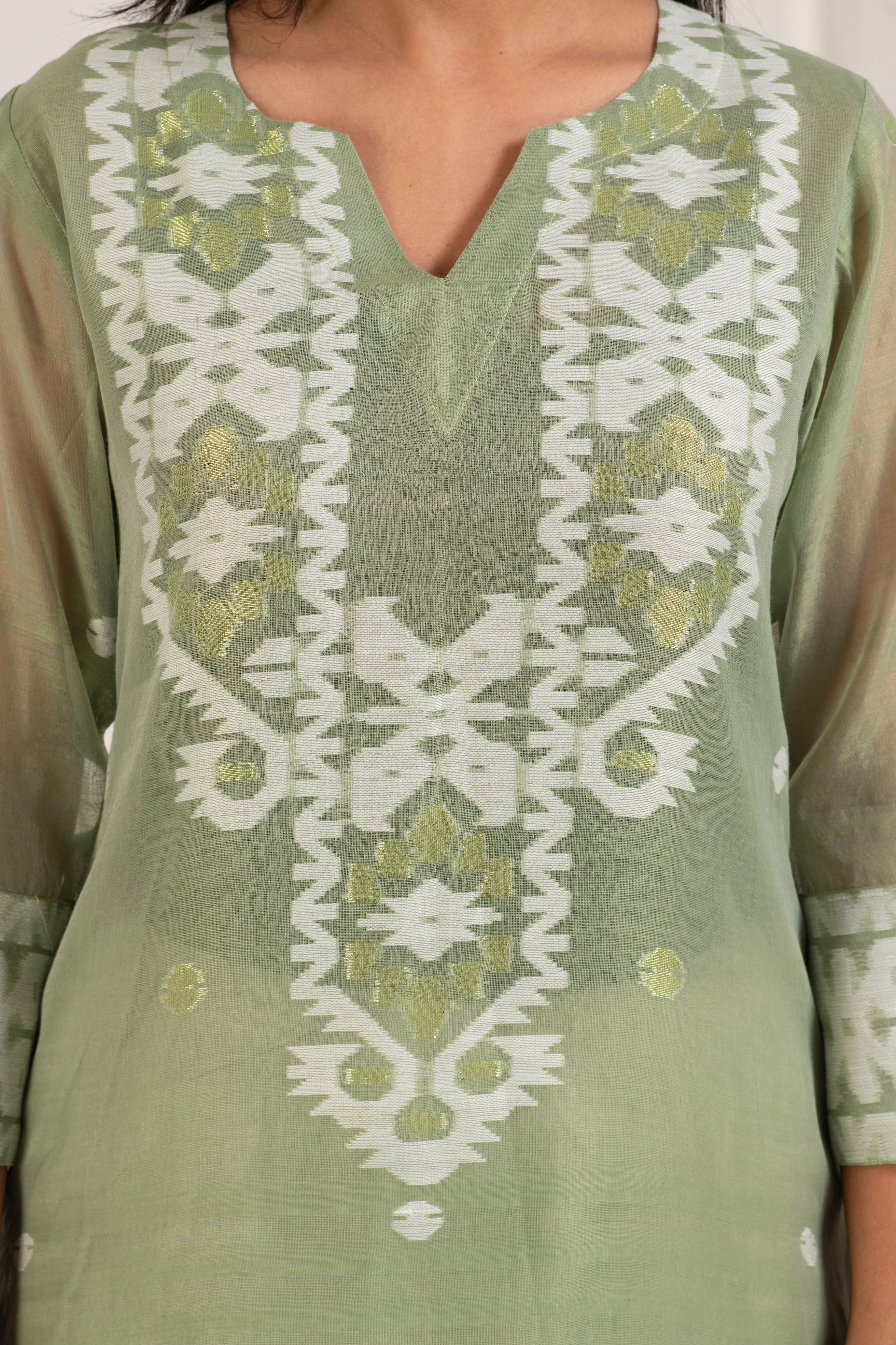 Fine jamdani classic dupatta suits JD 29
