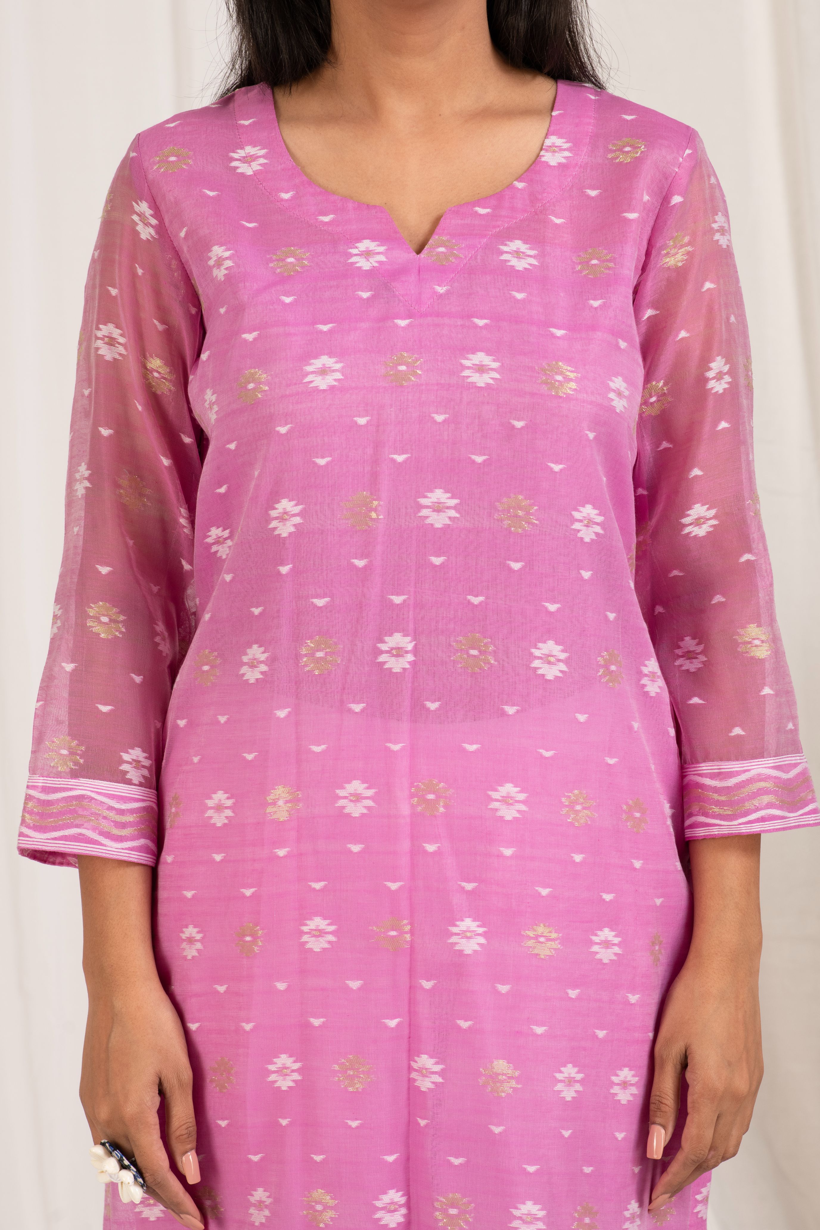 Fine Jamdani Classic Dupatta Suits JD 21
