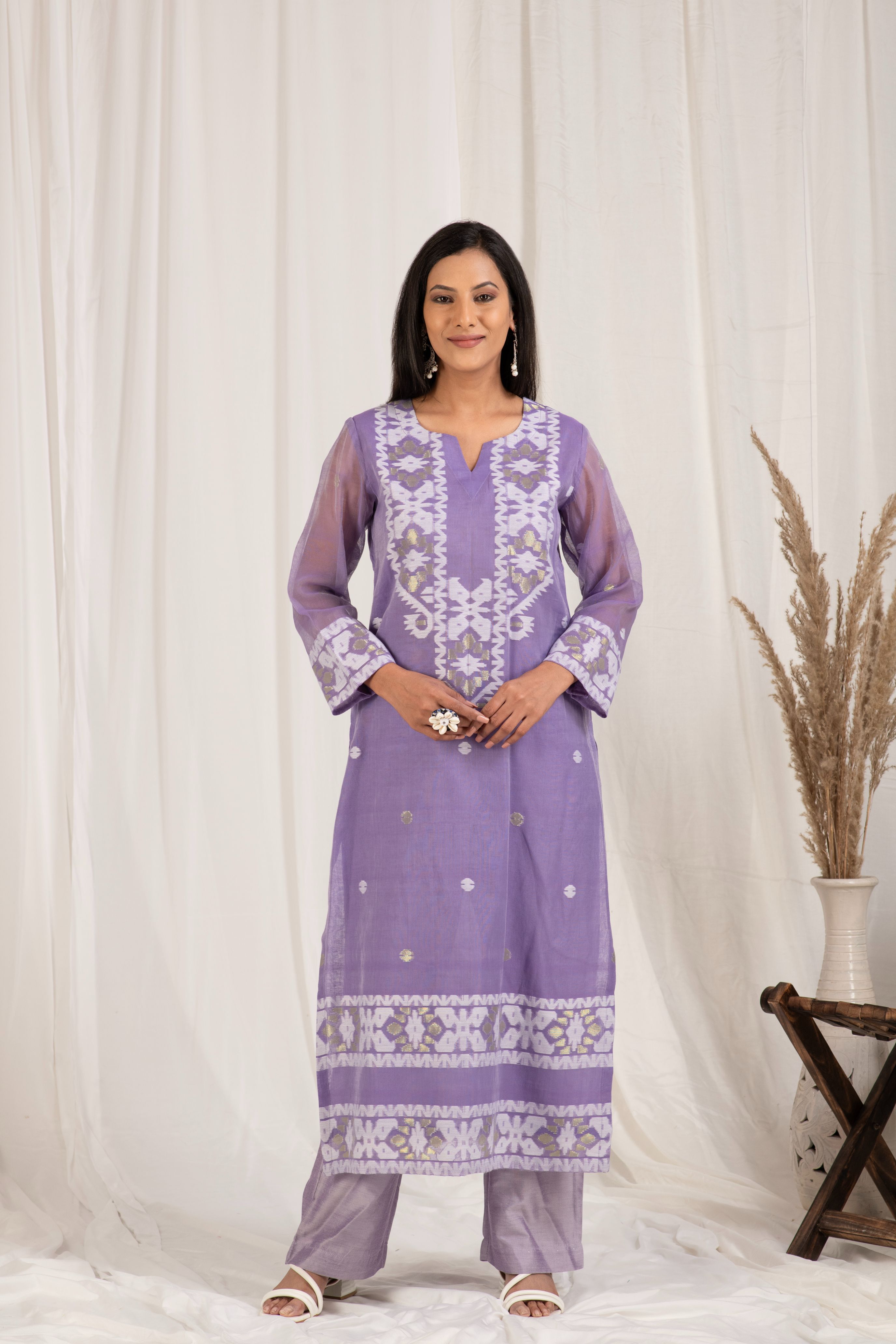 Fine Jamdani Classic Dupatta Suits JD 26