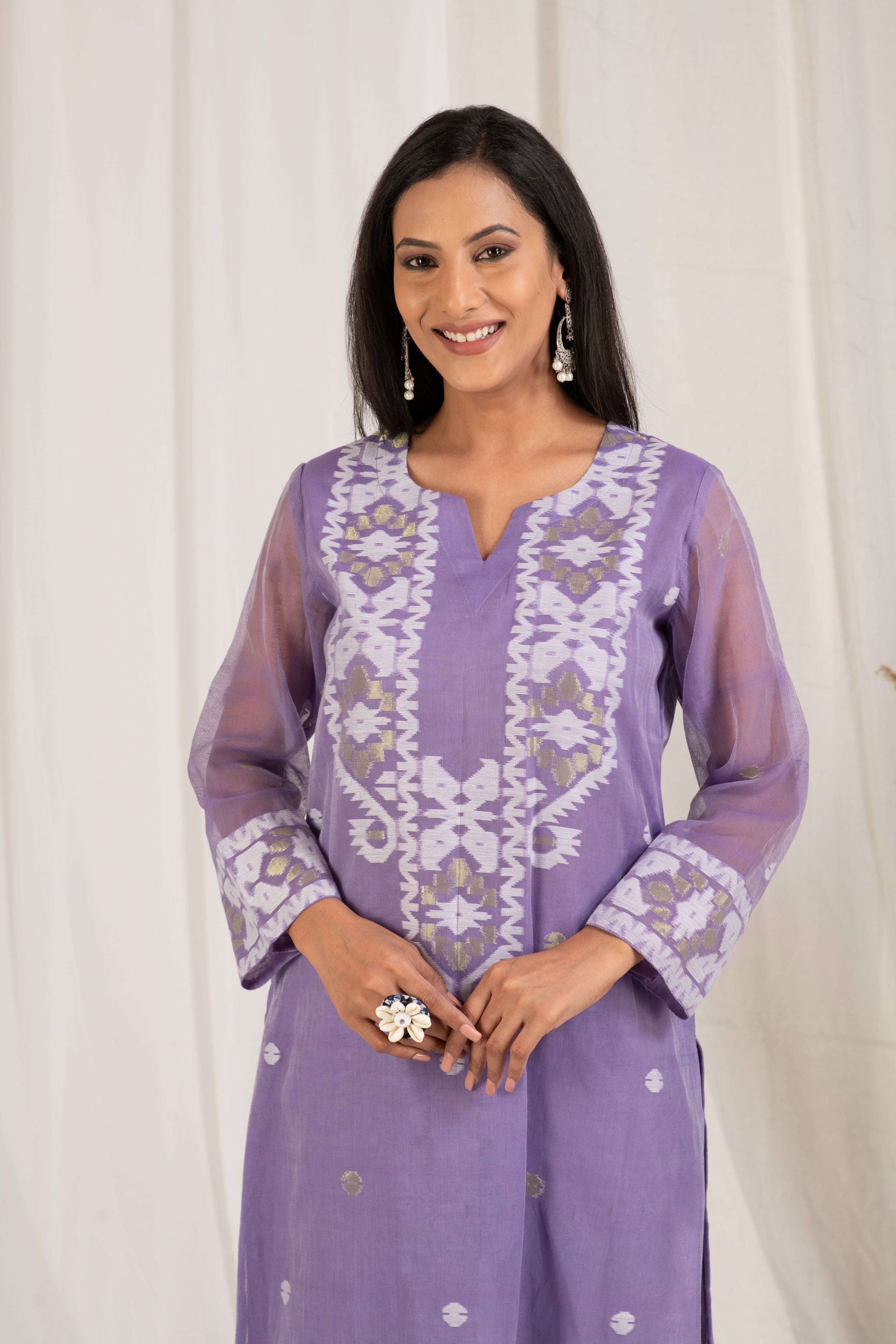 Fine Jamdani Classic Dupatta Suits JD 26