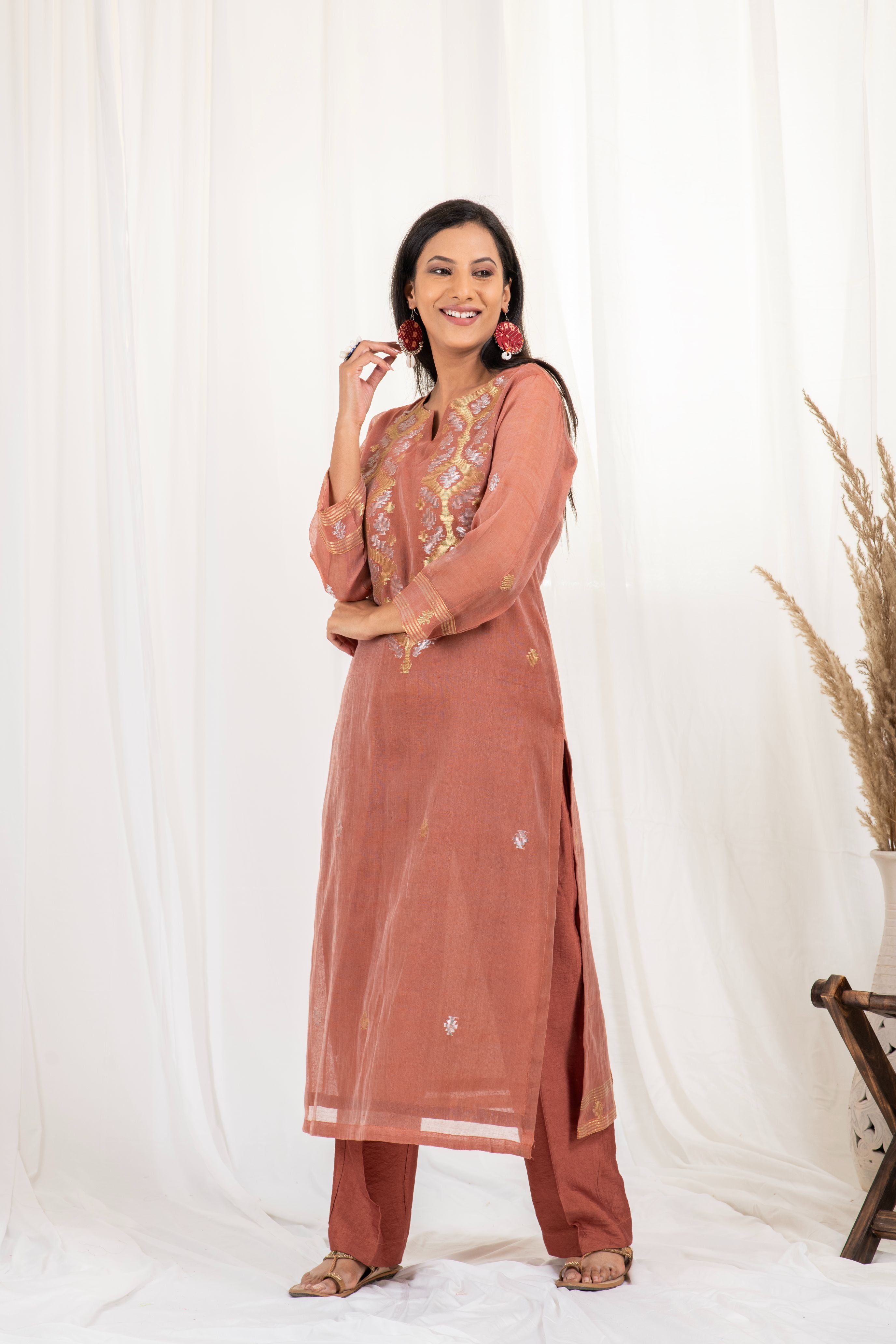 Fine Jamdani Pristine Dupatta Suits AM 17