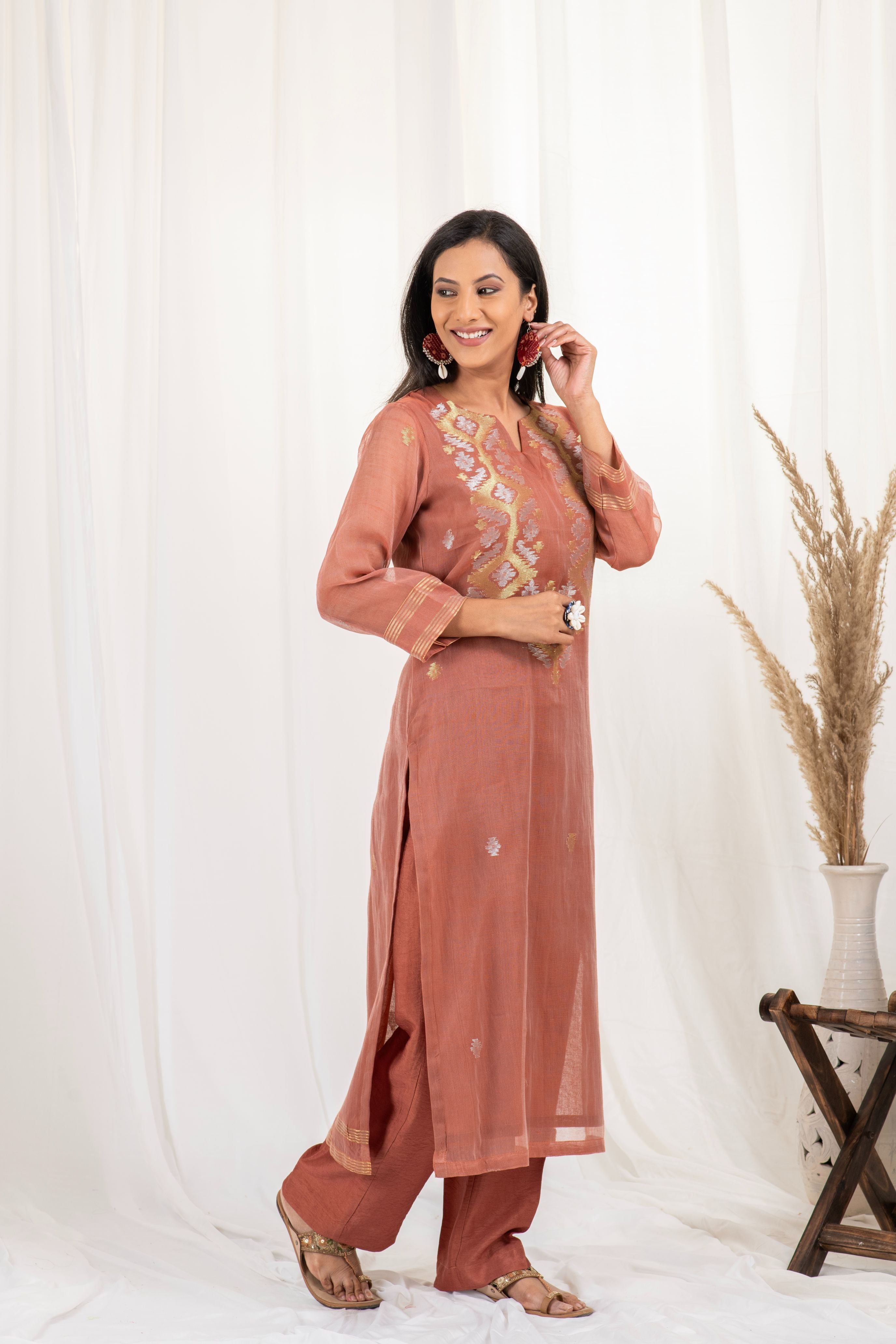 Fine Jamdani Pristine Dupatta Suits AM 17