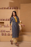Timeless Maheshwari dupatta suit with intricate pattern and zari borders RKBMH8