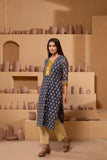 Timeless Maheshwari dupatta suit with intricate pattern and zari borders RKBMH8