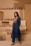 Pure Cotton Ajrakh Handblock Cotton Kurta Set AJ14
