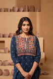 Pure Cotton Ajrakh Handblock Cotton Kurta Set AJ14