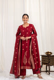 Fine Cotton Jamdani Motif Dupatta Suit SH 04