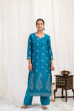 Fine Cotton Jamdani Motif Dupatta Suit SH 03