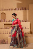 Royal renaissance saree with classic design.