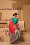 Royal renaissance saree with classic design.
