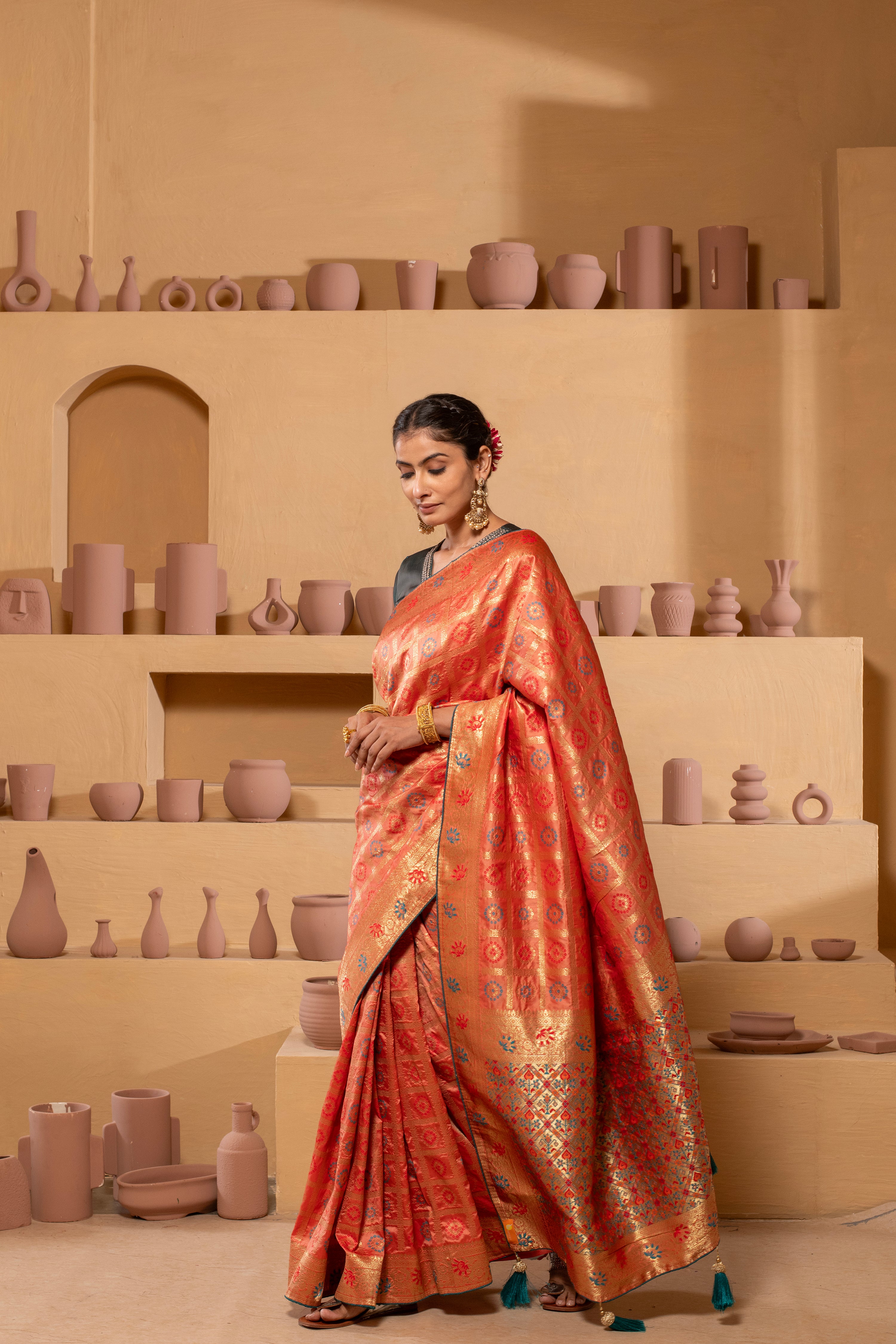 Regal Banarasi brocade Saree with timeless elegance