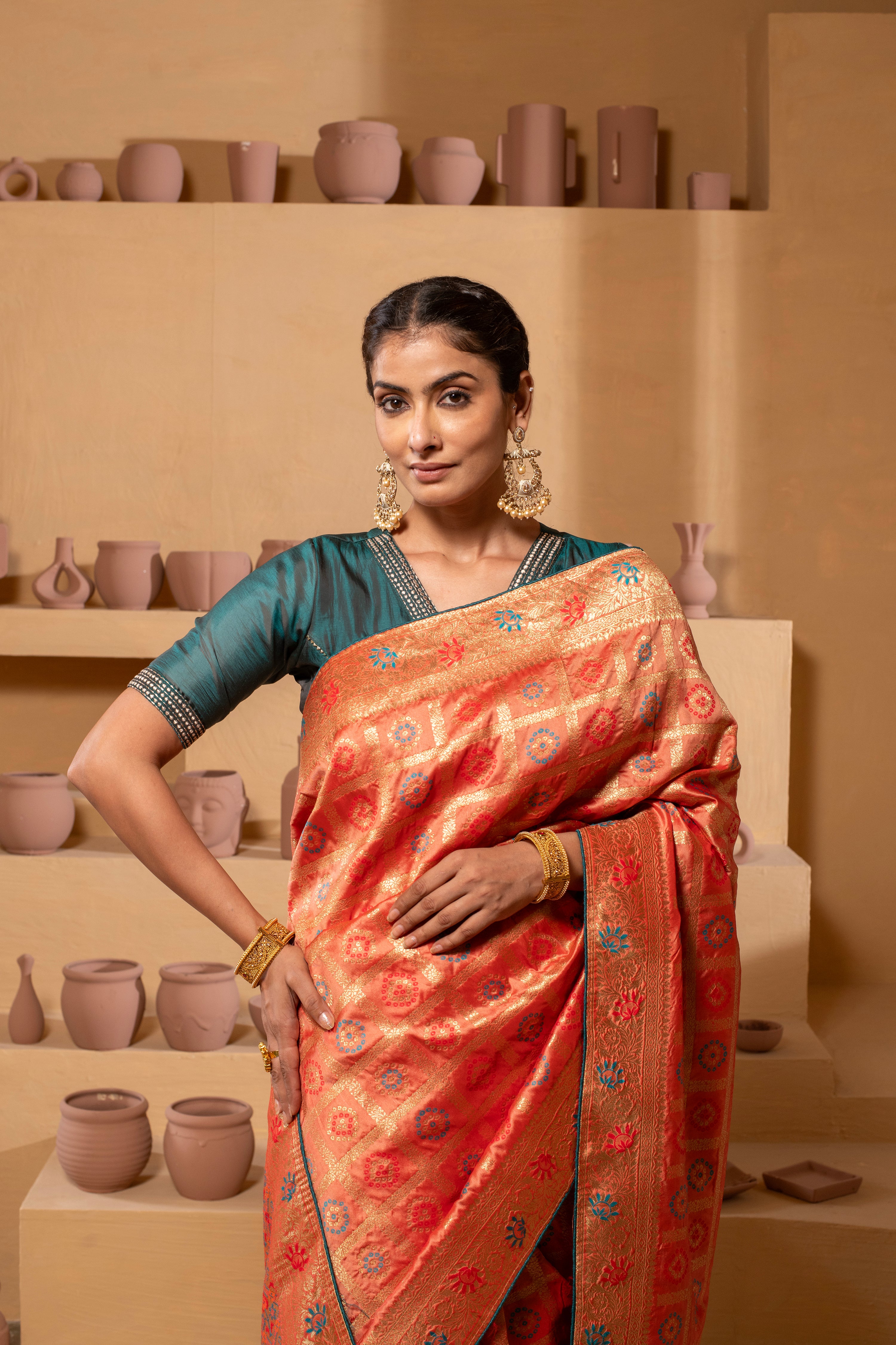 Regal Banarasi brocade Saree with timeless elegance