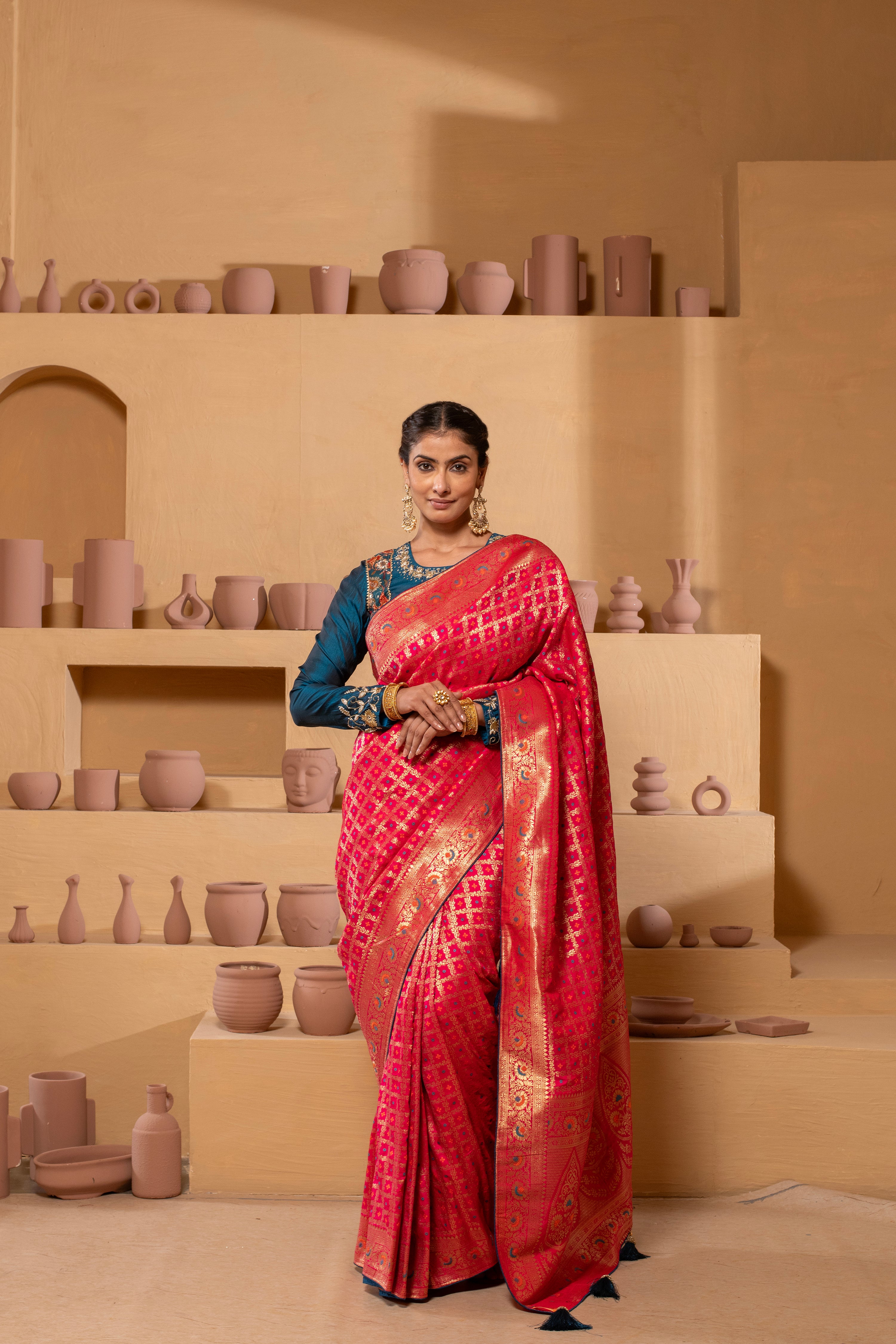 Regal Banarasi brocade Saree with timeless elegance