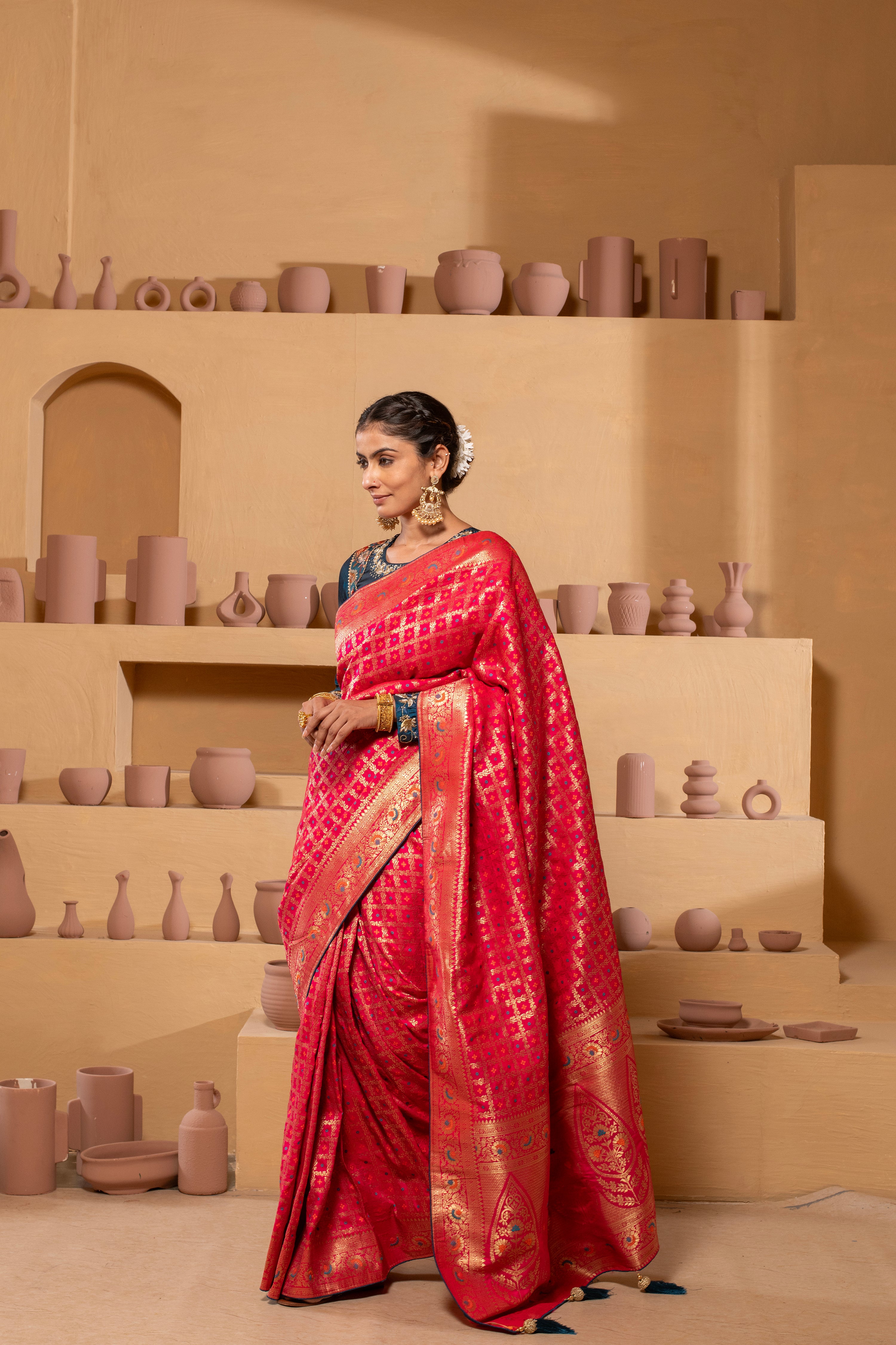 Regal Banarasi brocade Saree with timeless elegance