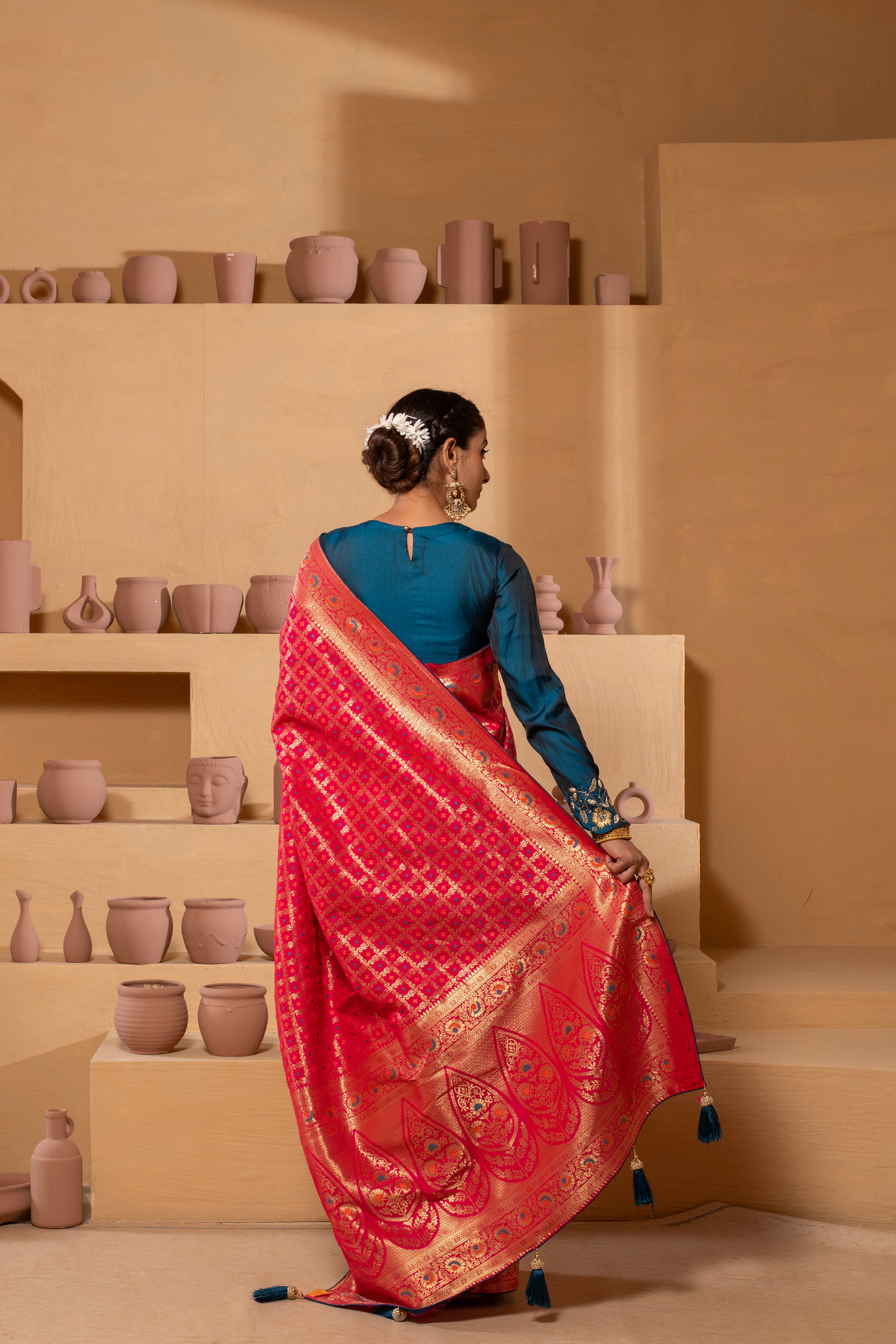 Regal Banarasi brocade Saree with timeless elegance