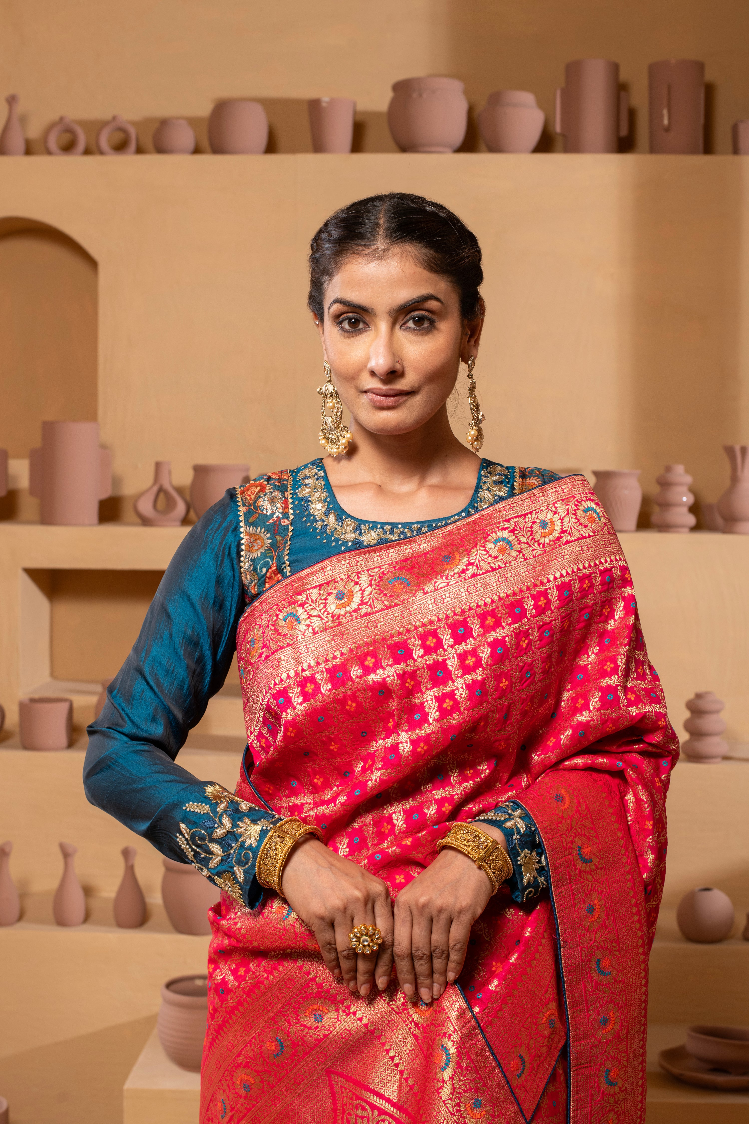 Regal Banarasi brocade Saree with timeless elegance