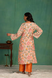 Printed muslin kurta pant set