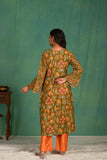 Printed muslin kurta pant set