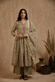 Premium cotton embroidered  jaipuri print dupatta set JOLLY23