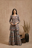 Premium cotton embroidered jaipuri print dupatta set JOLLY2