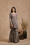 Premium cotton embroidered jaipuri print dupatta set JOLLY2