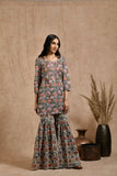 Premium cotton embroidered jaipuri print dupatta set JOLLY2