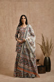 Premium cotton embroidered jaipuri print dupatta set JOLLY2