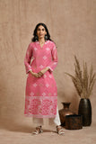 A Fine Jamdani classic kurta Pant Set With Dupatta JD 08