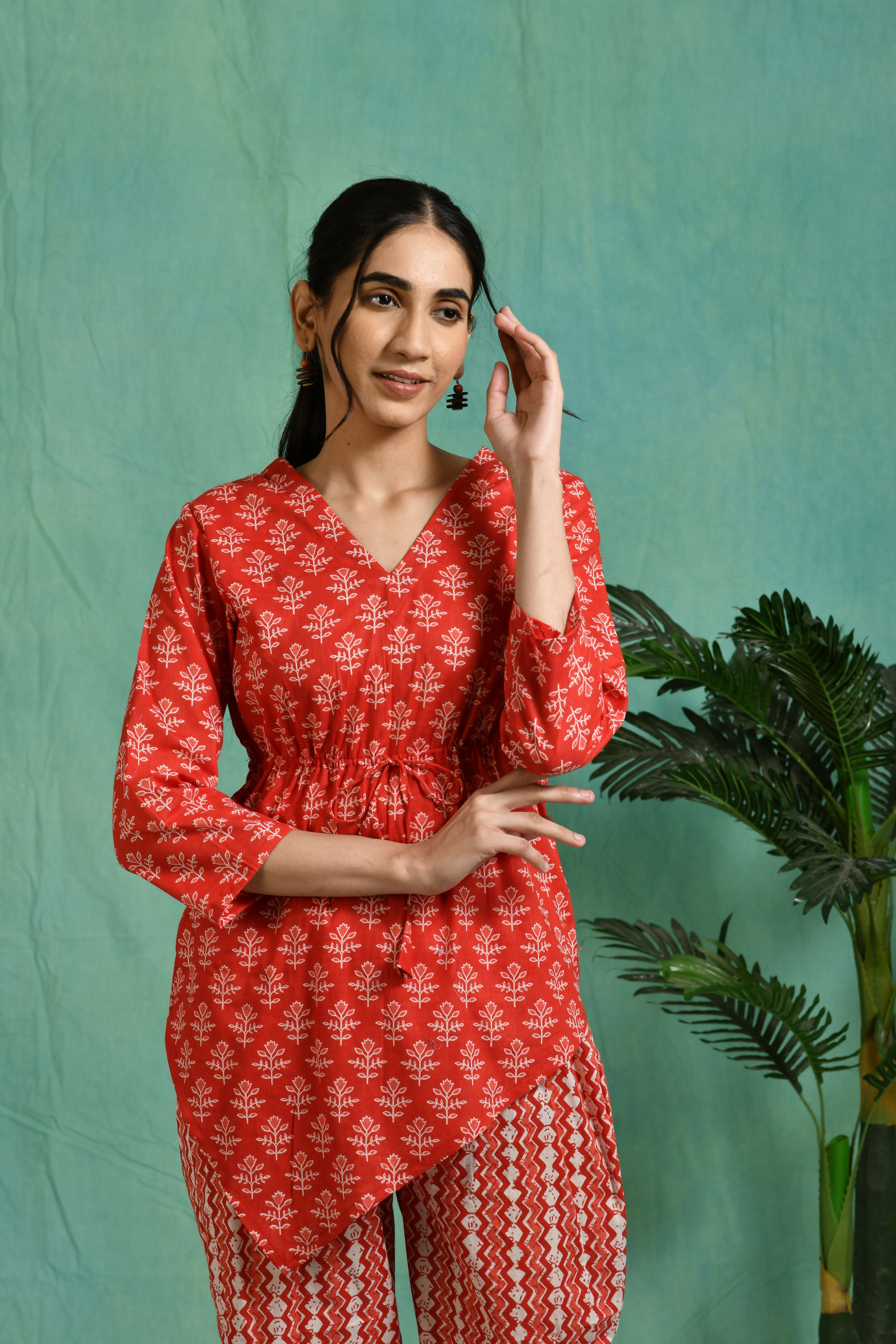 Printed cotton co-ord set