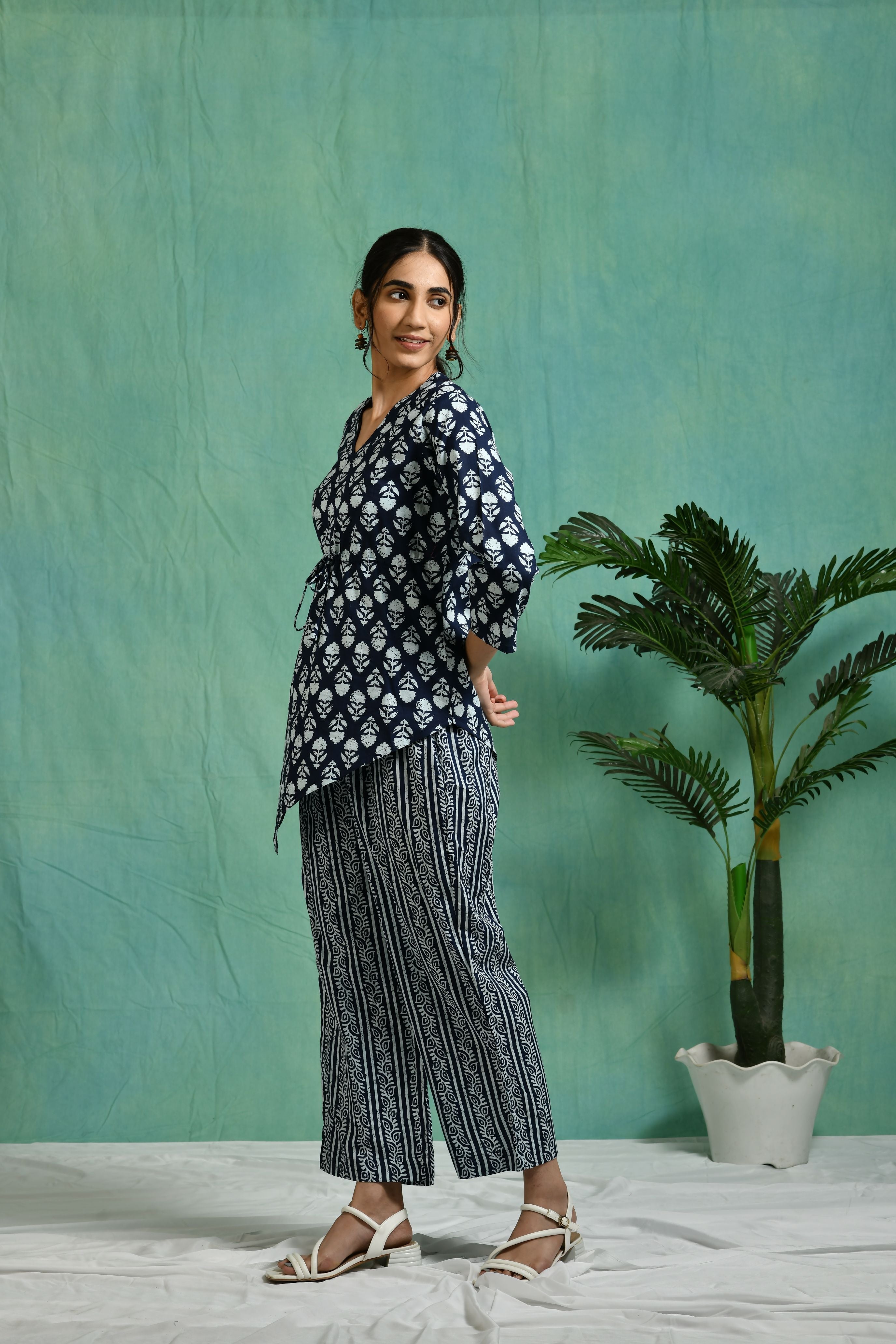 Printed cotton co-ord set